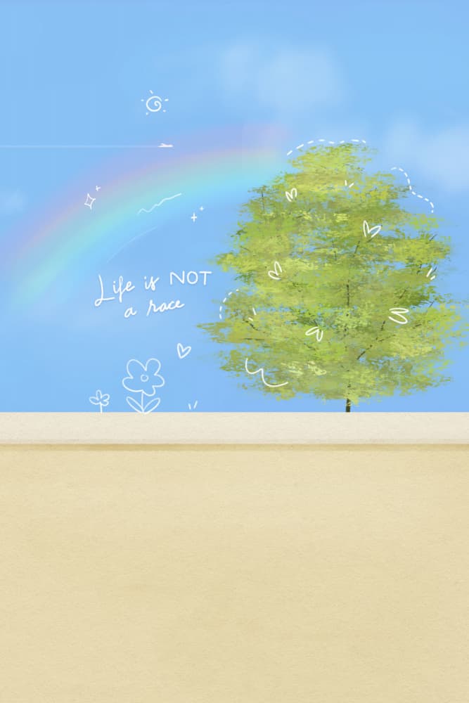 Life Is Not A Race by Xuan Thai — canvas wall art