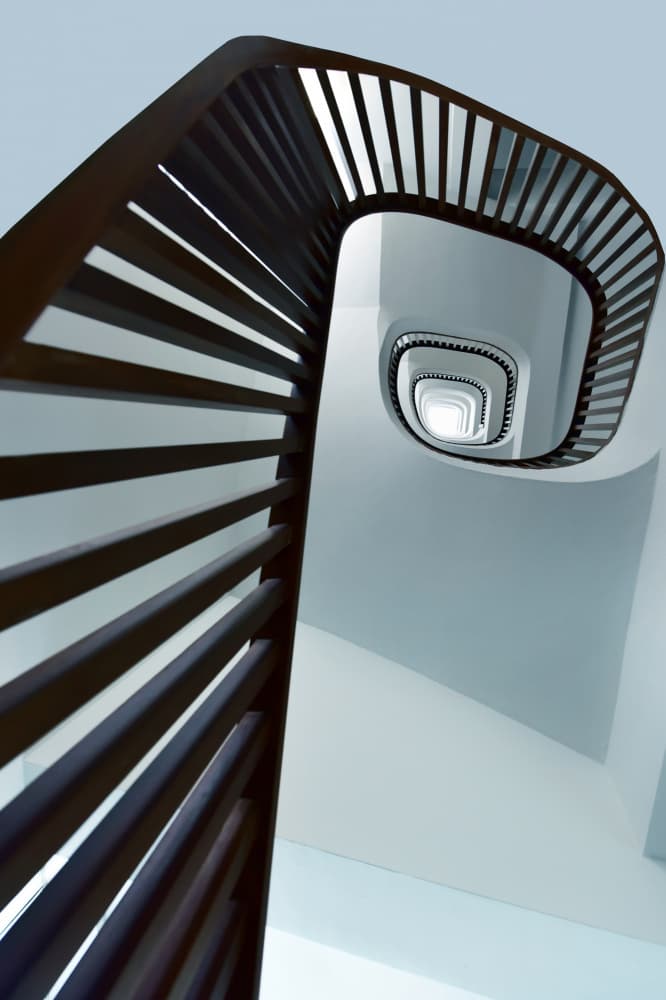 Modern Spiral Staircase by Jorge Pimenta — canvas wall art