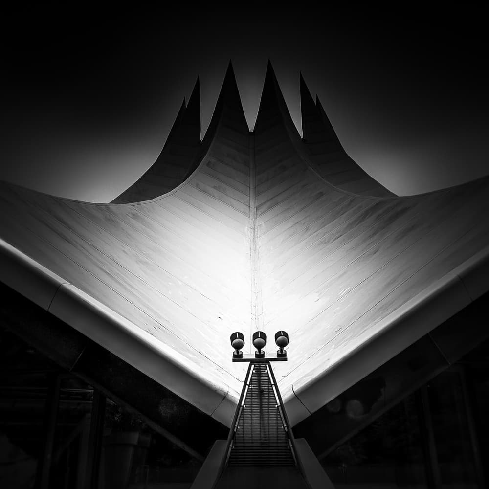 Modern Architectural Peaks by Stefan Buder — canvas wall art