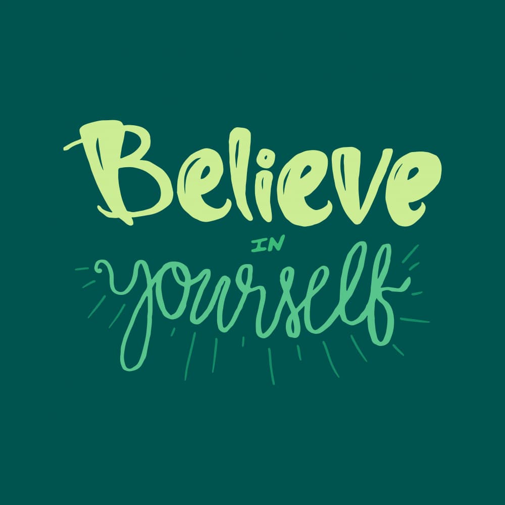Inspirational Believe Yourself by Marika Barsrsind — canvas wall art