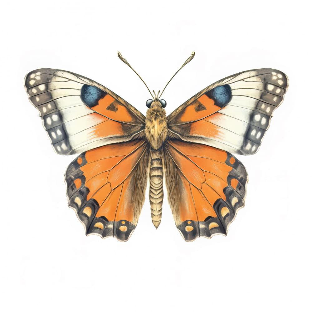 Vibrant Orange Butterfly by Bilge Paksoylu — canvas wall art
