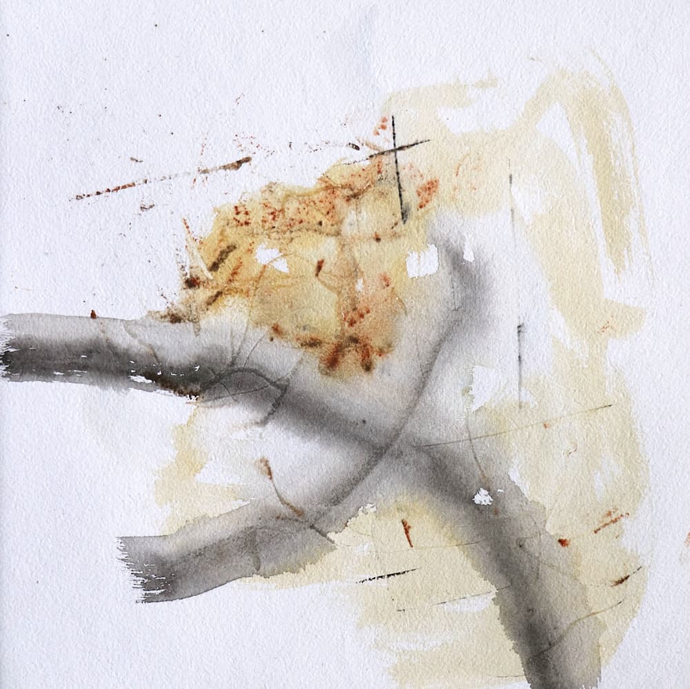 Abstract Earthy Strokes by Santhosh ch — canvas wall art