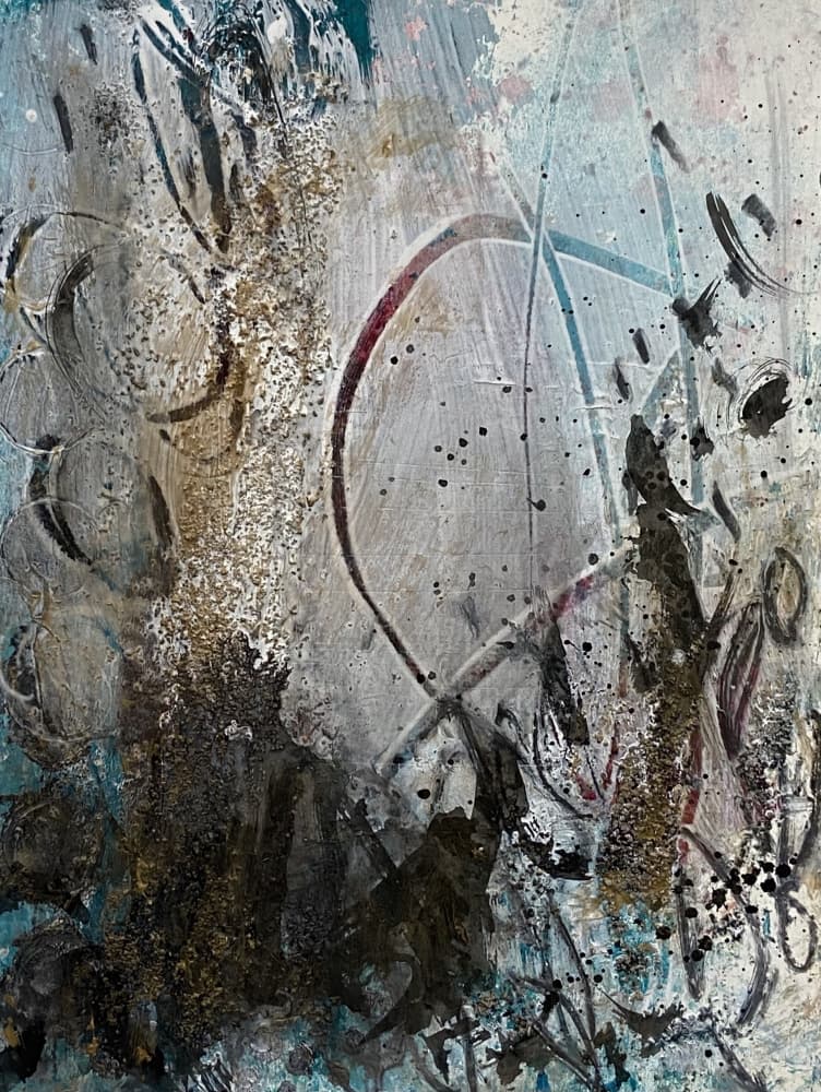 Textured Urban Abstract by Deb Chaney — canvas wall art