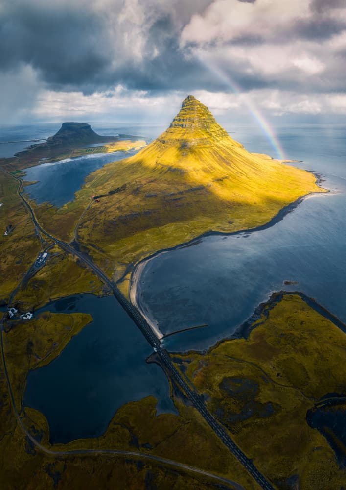 Icelandic Rainbow Mountain by Yuan Cui — canvas wall art