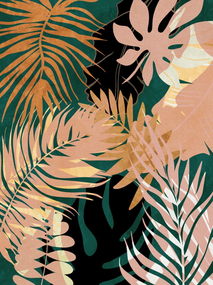Leaves Summerly by Ana Rut Bre — canvas wall art