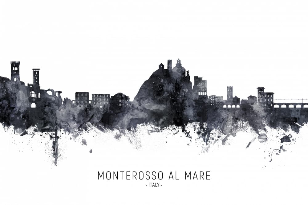 Monterosso Italian Coastal View by Michael Tompsett — canvas wall art