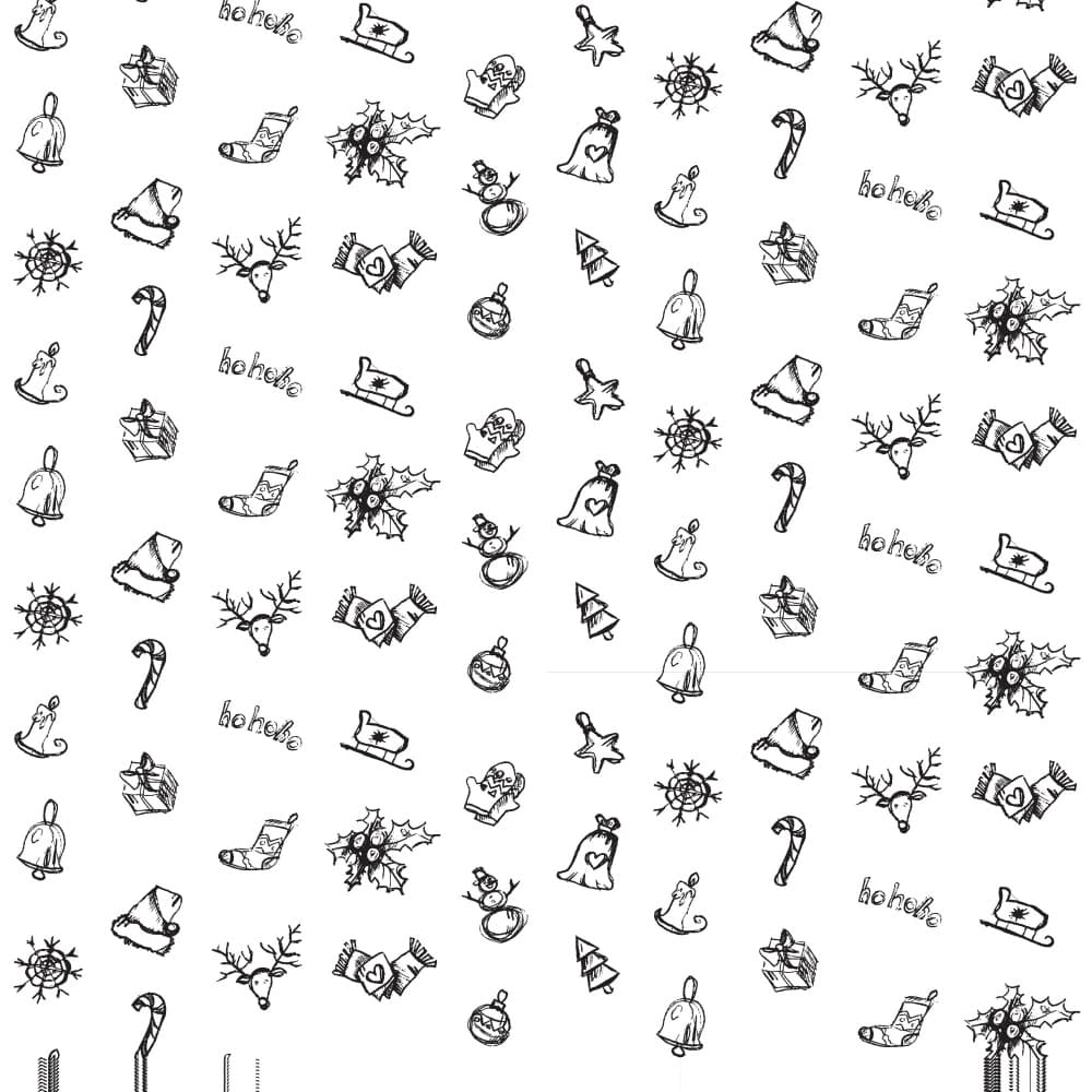 Charming Holiday Doodles by Marika Barsrsind — canvas wall art