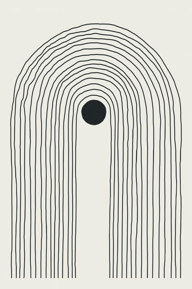 Organic Arch Lines by jay stanley — canvas wall art