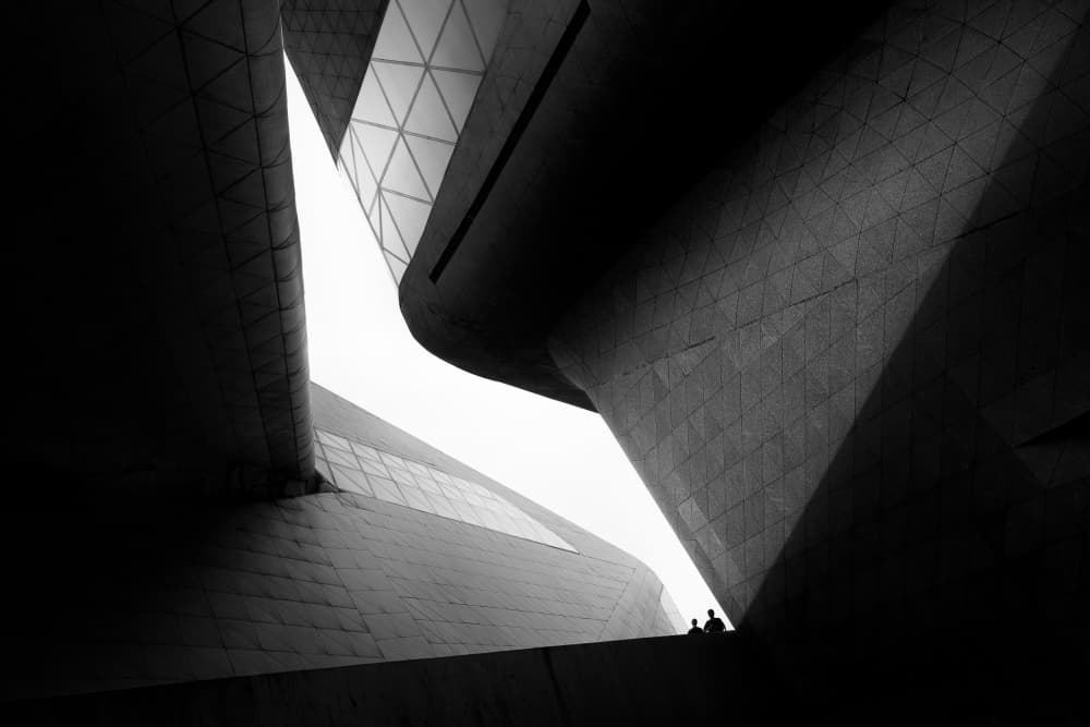 Urban Curves and Shadows by Li Jian — canvas wall art