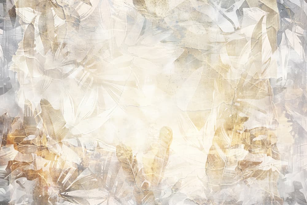 Abstract Golden Leaves by Rafal Kulik — canvas wall art