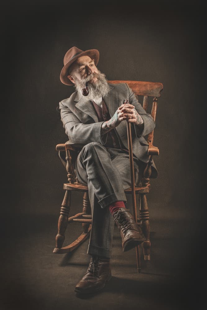 Classic Bearded Gentleman by Colin Dixon — canvas wall art
