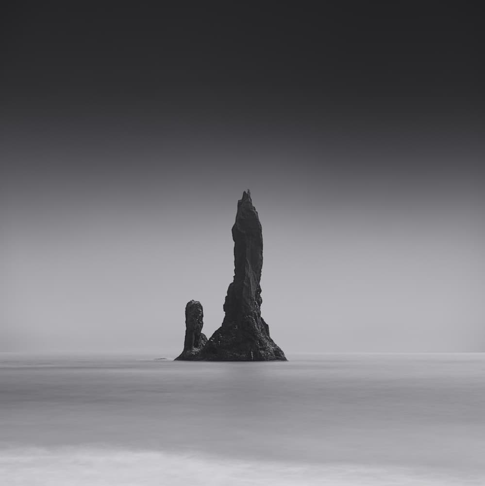 Serene Sea Stack by JG.Heckelmann — canvas wall art