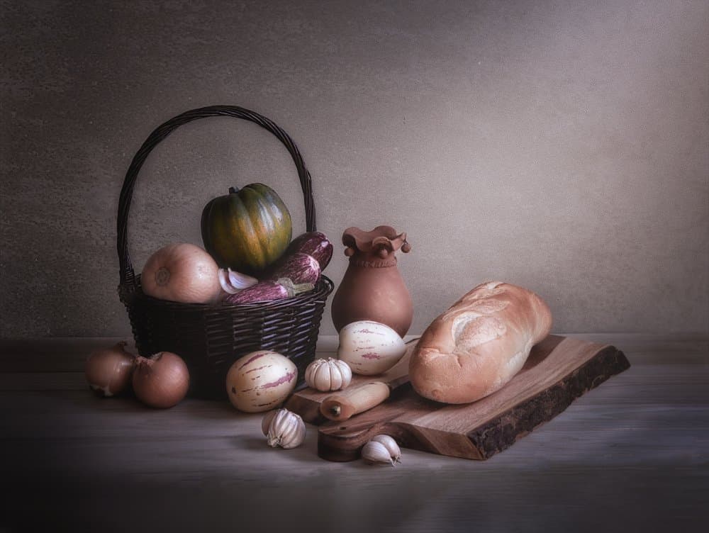 Still Life Harvest by Gu and Hongchao — canvas wall art