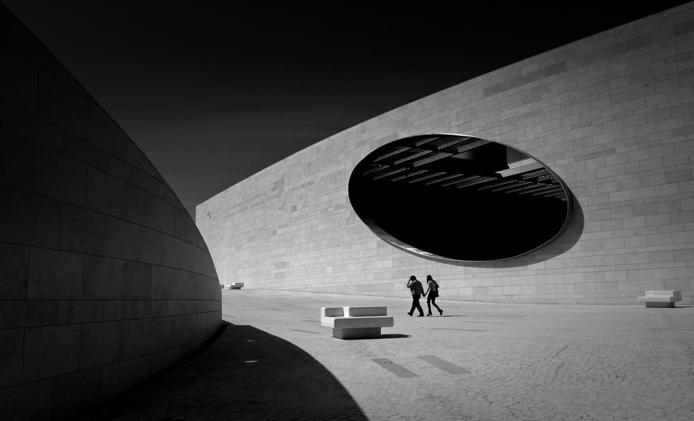 Modern Architectural Walkway by Ezequiel59 — canvas wall art