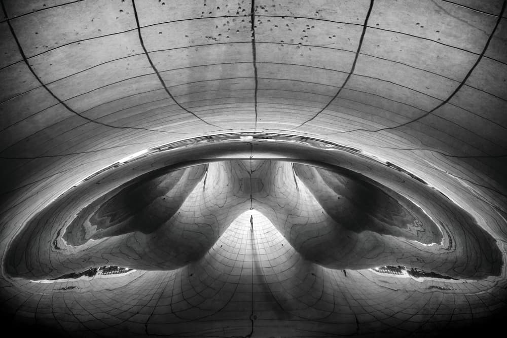 Distorted Metal Reflection by Roswitha Schleicher-Schwarz — canvas wall art