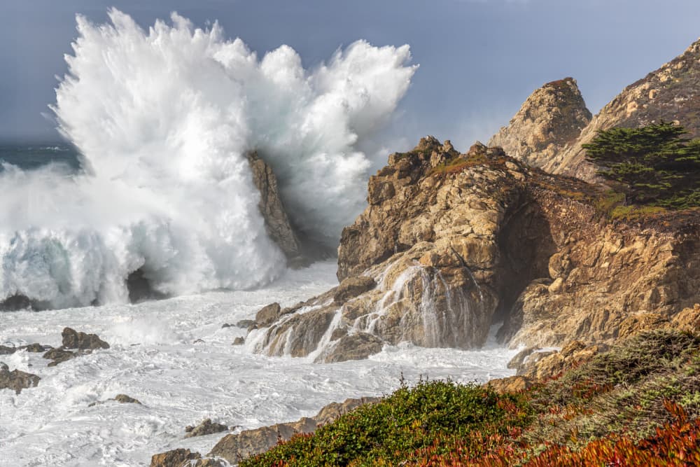 Powerful Crashing Waves by Mark Strom — canvas wall art