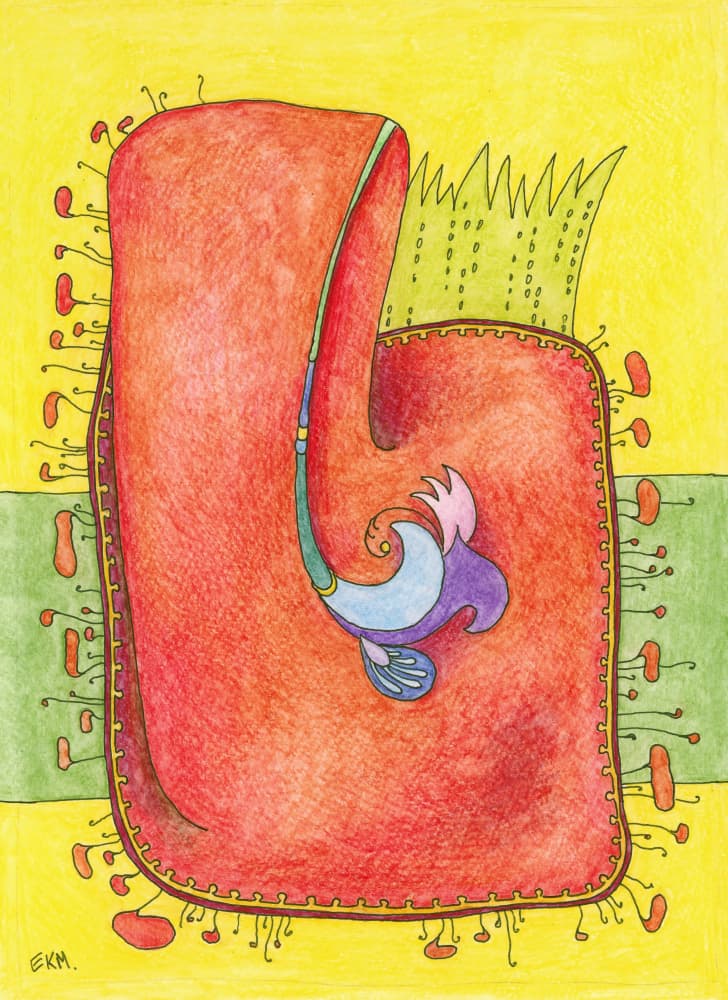 Whimsical Abstract Forms by Elena Khomutova-Miller — canvas wall art