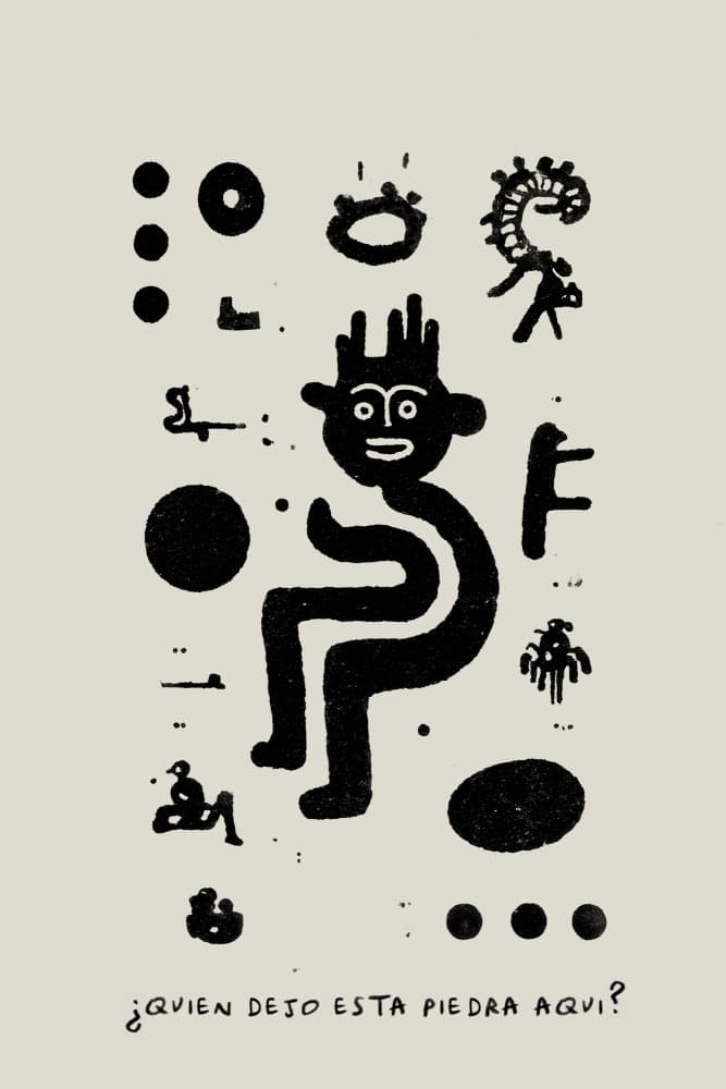 Quiéndejóestapiedraaquí by Treechild — canvas wall art