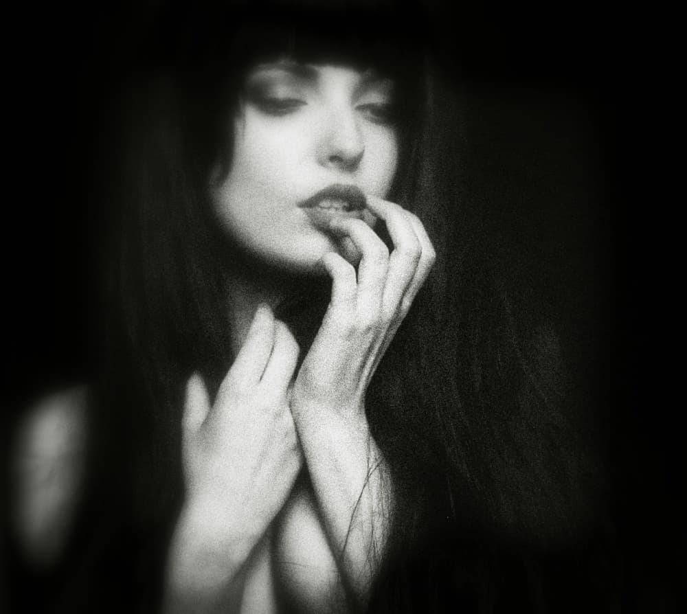 Sensual Dark Portrait by DAVID MINSTER — canvas wall art