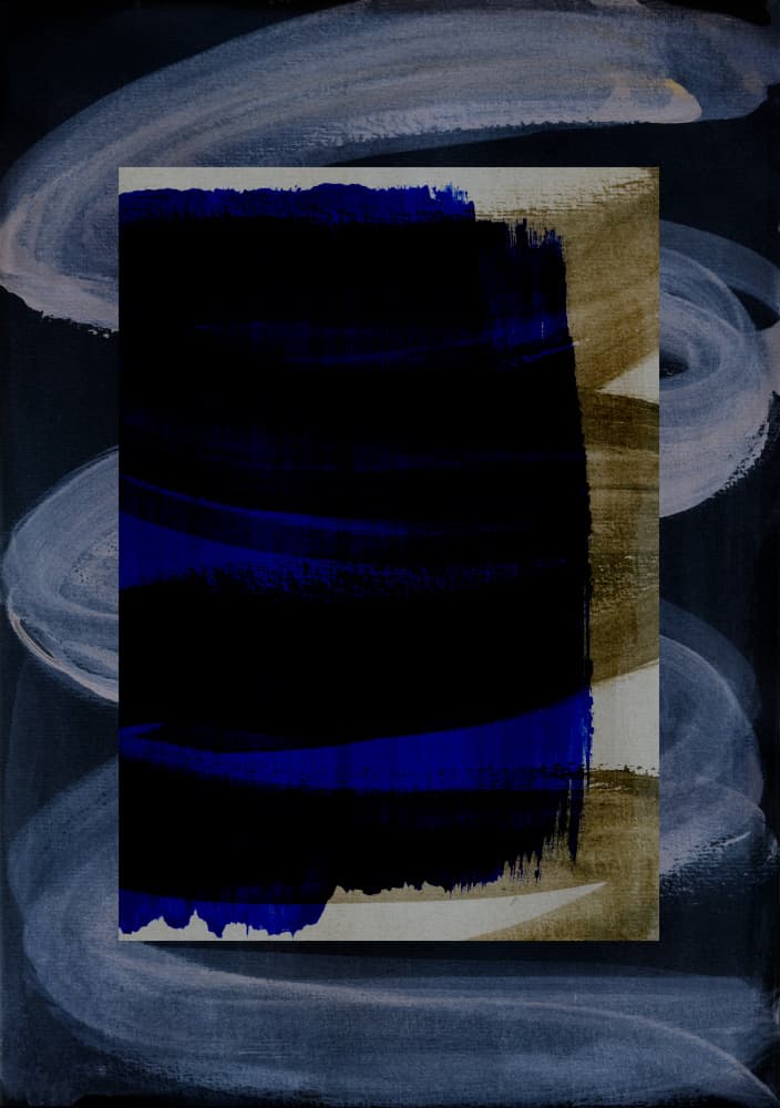 Abstract Brush Strokes 165 by Mareike Böhmer — canvas wall art