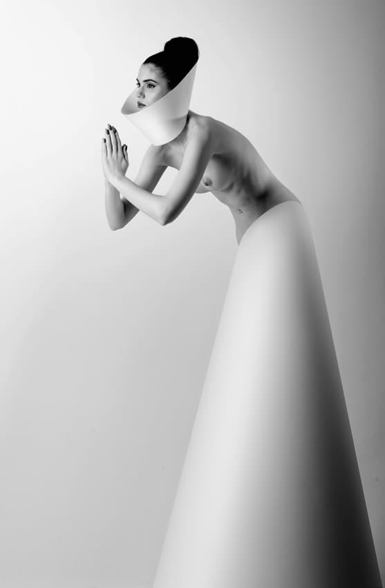 Praying Sculptural Woman by Korpan Pavlo — canvas wall art