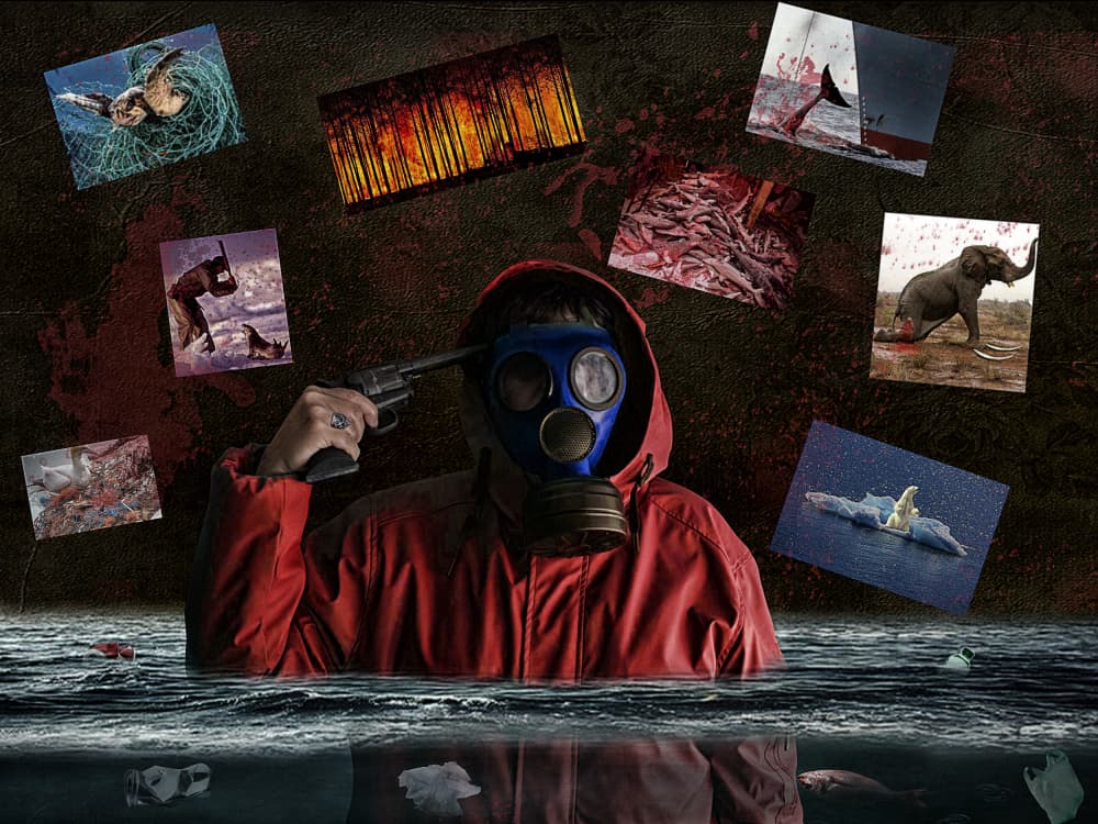 Environmental Despair by Stéphane Pecqueux — canvas wall art
