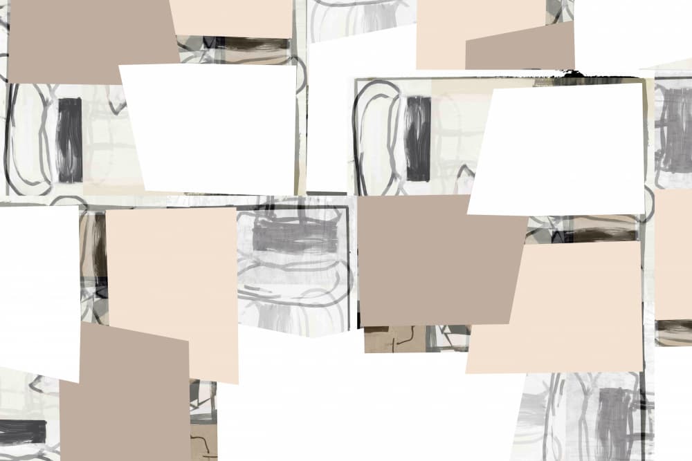Modern Layered Shapes by cartissi — canvas wall art