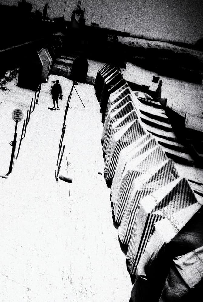 Geometric Winter Walk by Rui Correia — canvas wall art