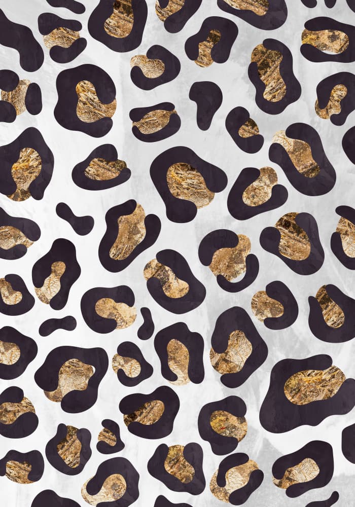 Glamorous Golden Leopard by Sarah Manovski — canvas wall art