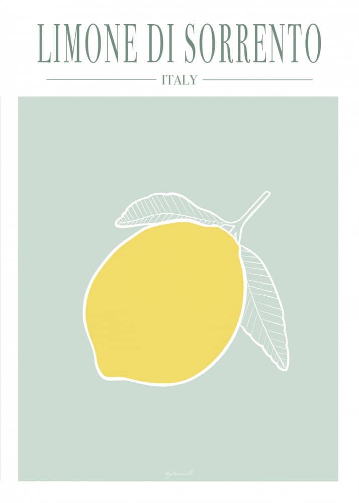 Limone di Sorrento by ByKammille — canvas wall art