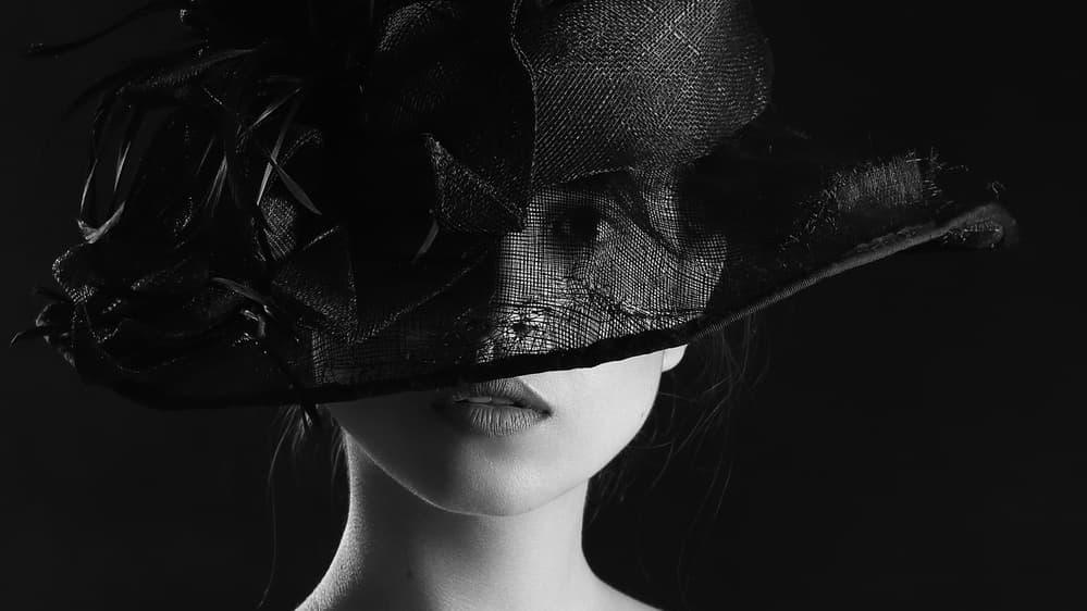 Mysterious Veiled Woman by Boris Belokonov — canvas wall art