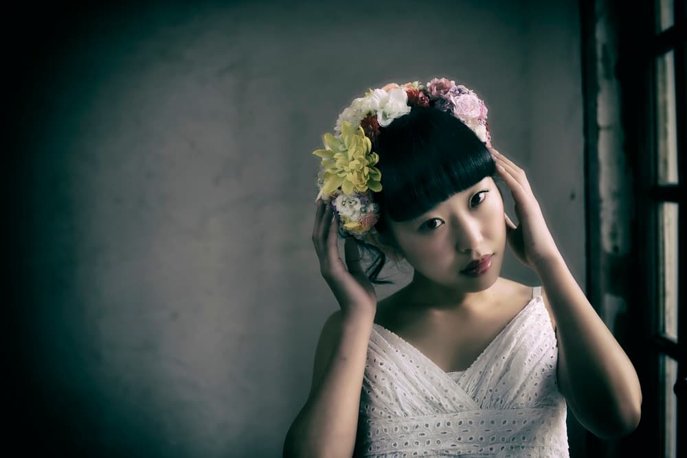 Woman In Floral Crown by 7 Flavor C/P — canvas wall art