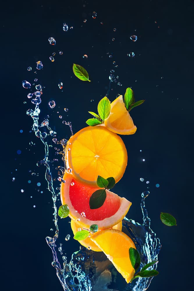 Refreshing Citrus Splash by Dina Belenko — canvas wall art