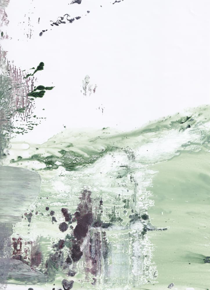 Muted Green Abstract by Maira Ribena — canvas wall art