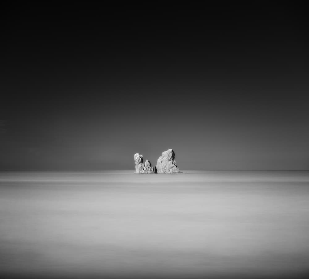 Isolated Sea Stacks by JG.Heckelmann — canvas wall art