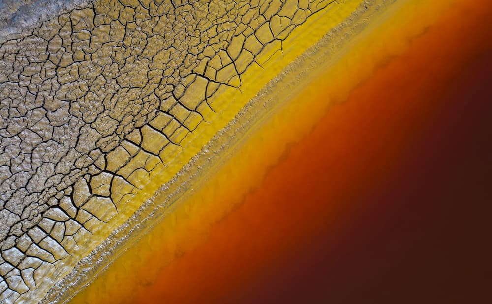 Golden Earth Red Water by JUAN CARLOS HERVÁS MARTÍNEZ — canvas wall art