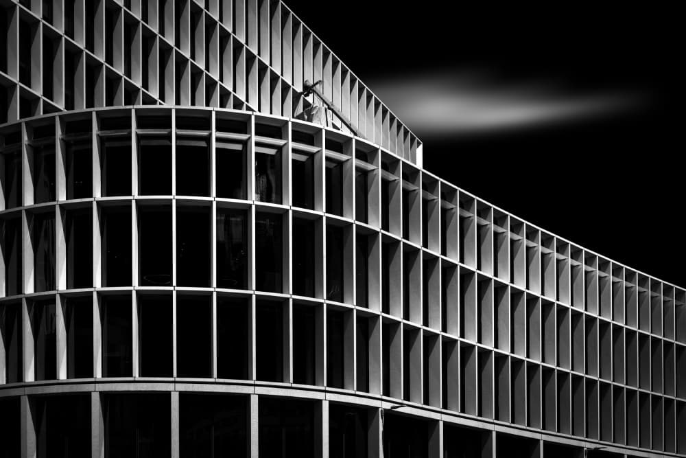Modern Urban Grid by Luigi Greco — canvas wall art