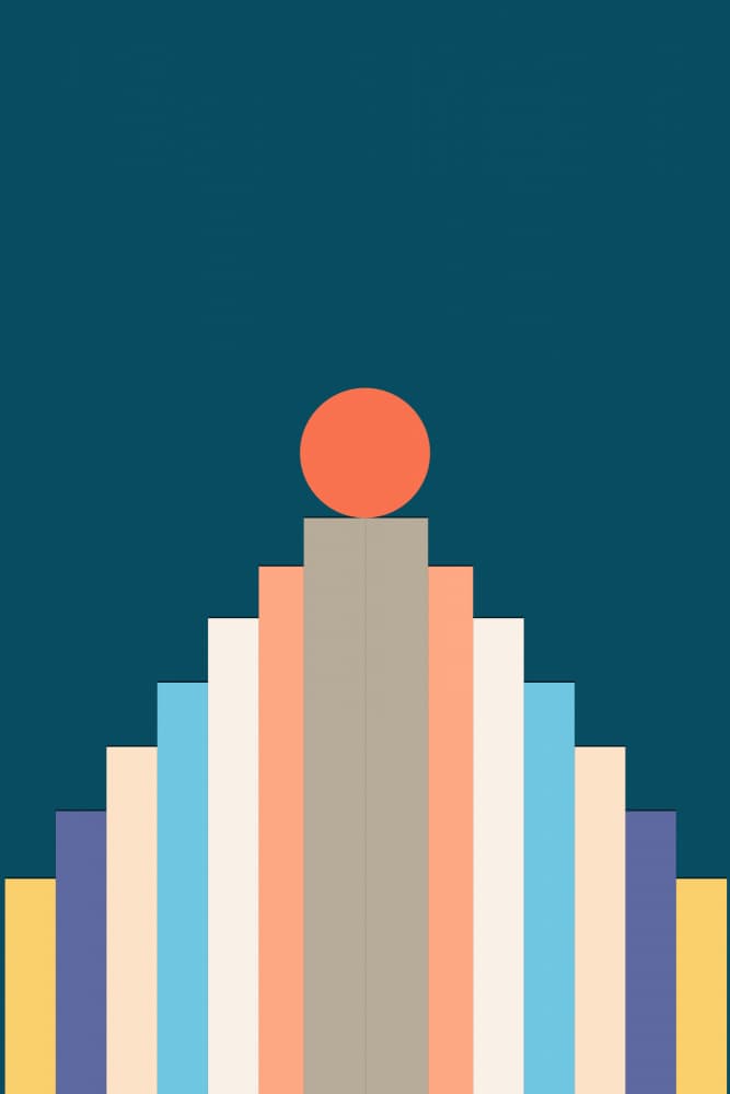 Modern Geometric Balance by Vesuvik Designs — canvas wall art