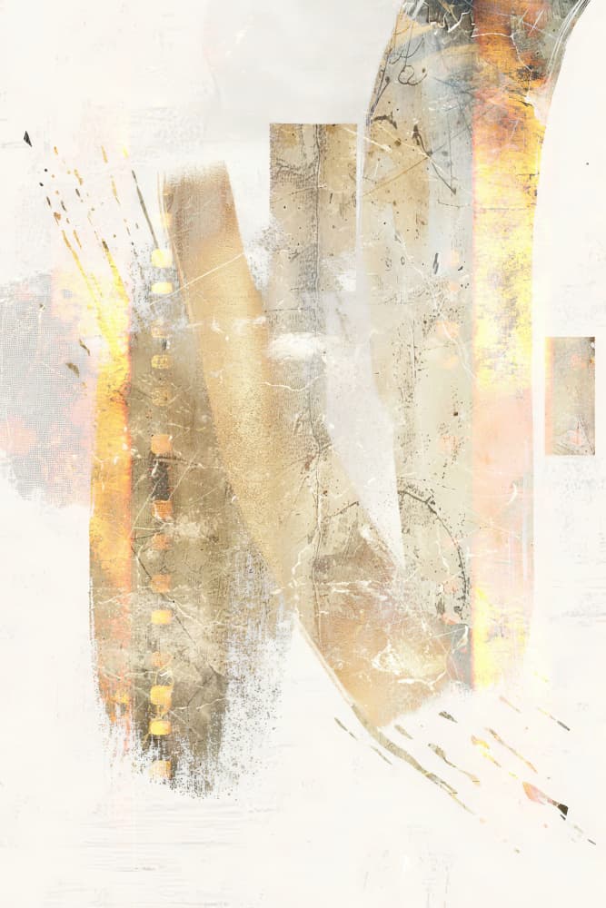 Golden Abstract Textures by Rafal Kulik — canvas wall art