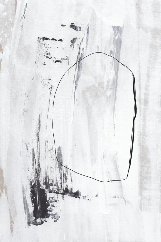 Black Strokes And A Delicate Outline by uplusmestudio — canvas wall art