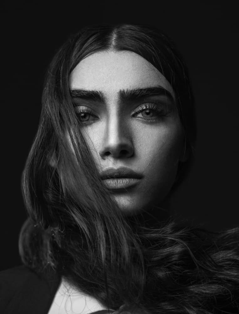 Intense Monochrome Gaze by Morteza ghanbari — canvas wall art