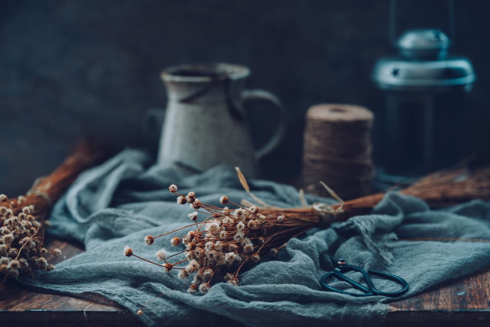 Moody Floral Still Life by Cindy Liu — canvas wall art