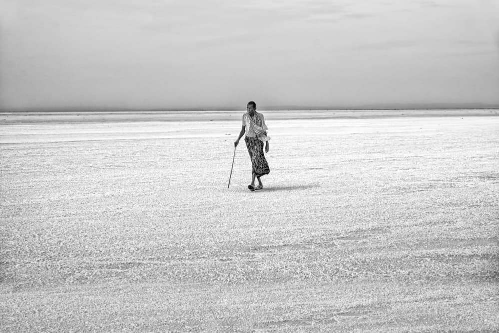 Lone Figure Vast Landscape by Giovanni Cavalli — canvas wall art