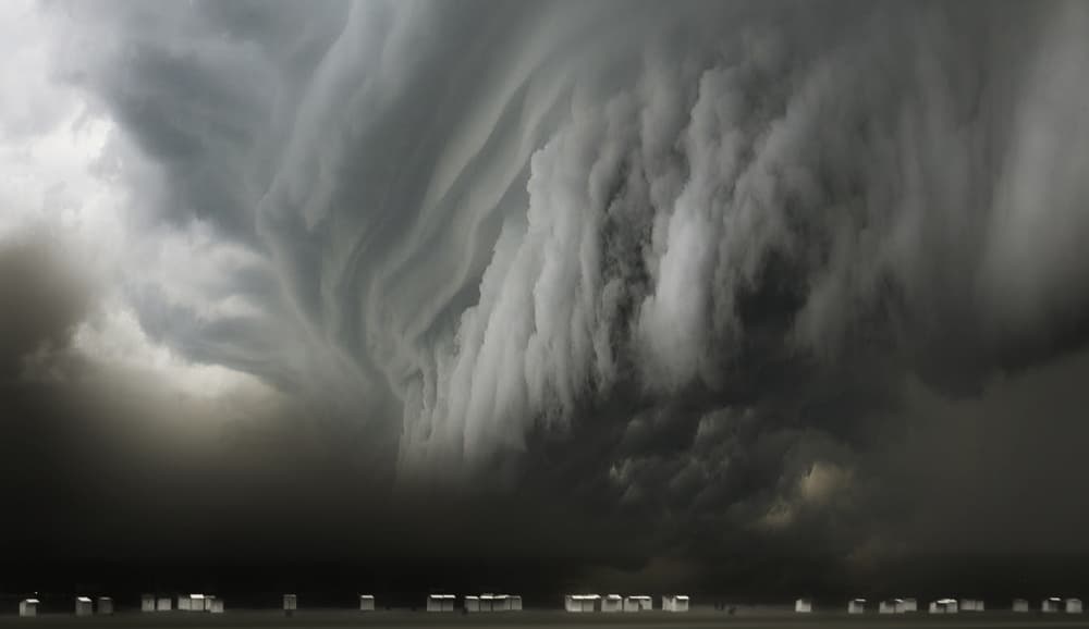 Dramatic Storm Clouds by Yvette Depaepe — canvas wall art
