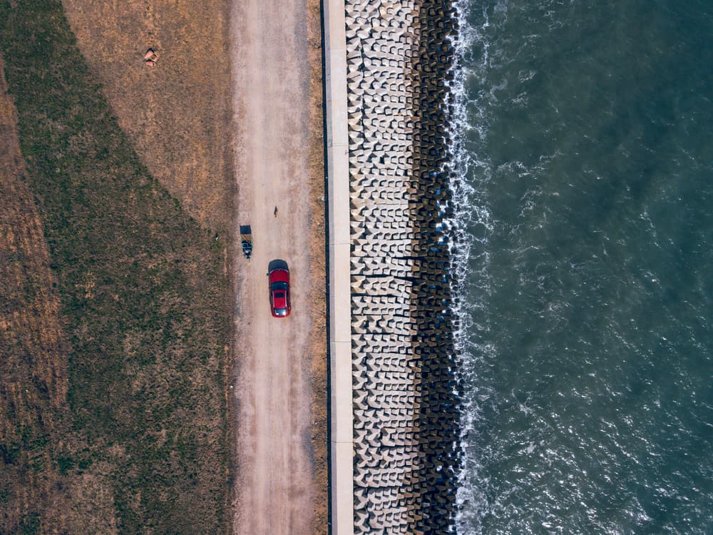 Aerial Coastal Drive by Zhou Chengzhou — canvas wall art