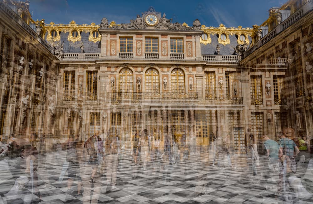 Palace Courtyard Motion by Colin Dixon — canvas wall art
