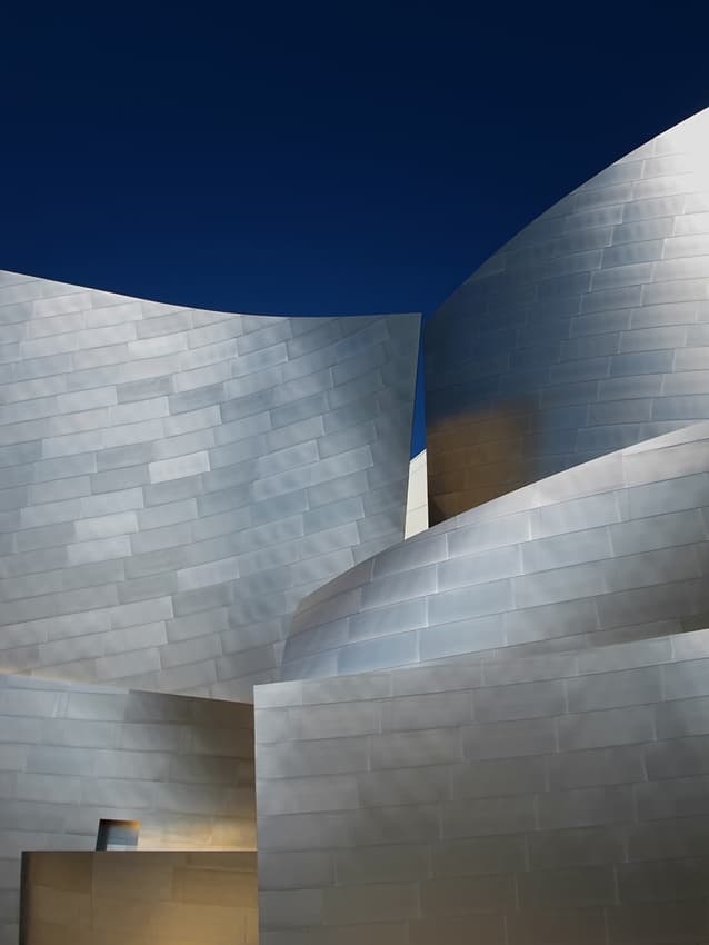 Sleek Silver Architecture by Mathilde Guillemot — canvas wall art