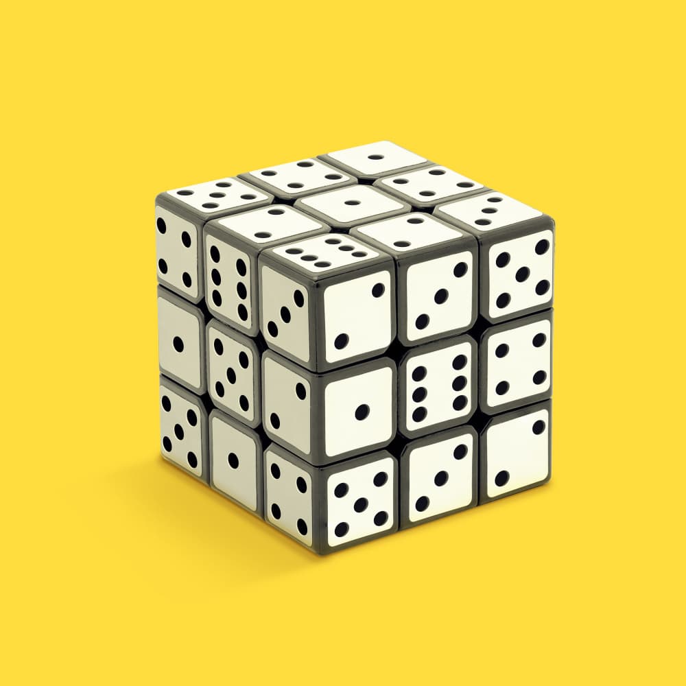 Dice Cube by Artem Pozdniakov — canvas wall art