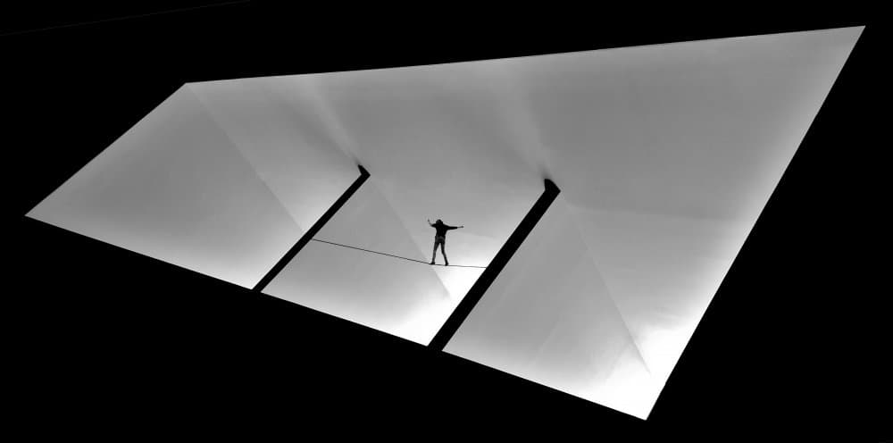 High Wire Geometry by Huib Limberg — canvas wall art