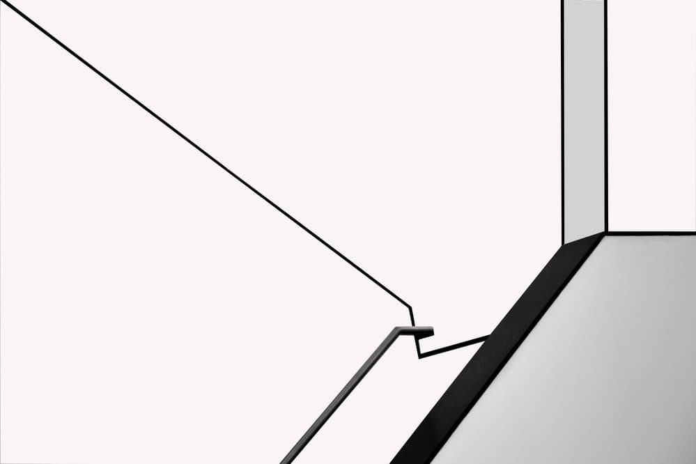 Abstract Stairwell Lines by Jan Niezen — canvas wall art